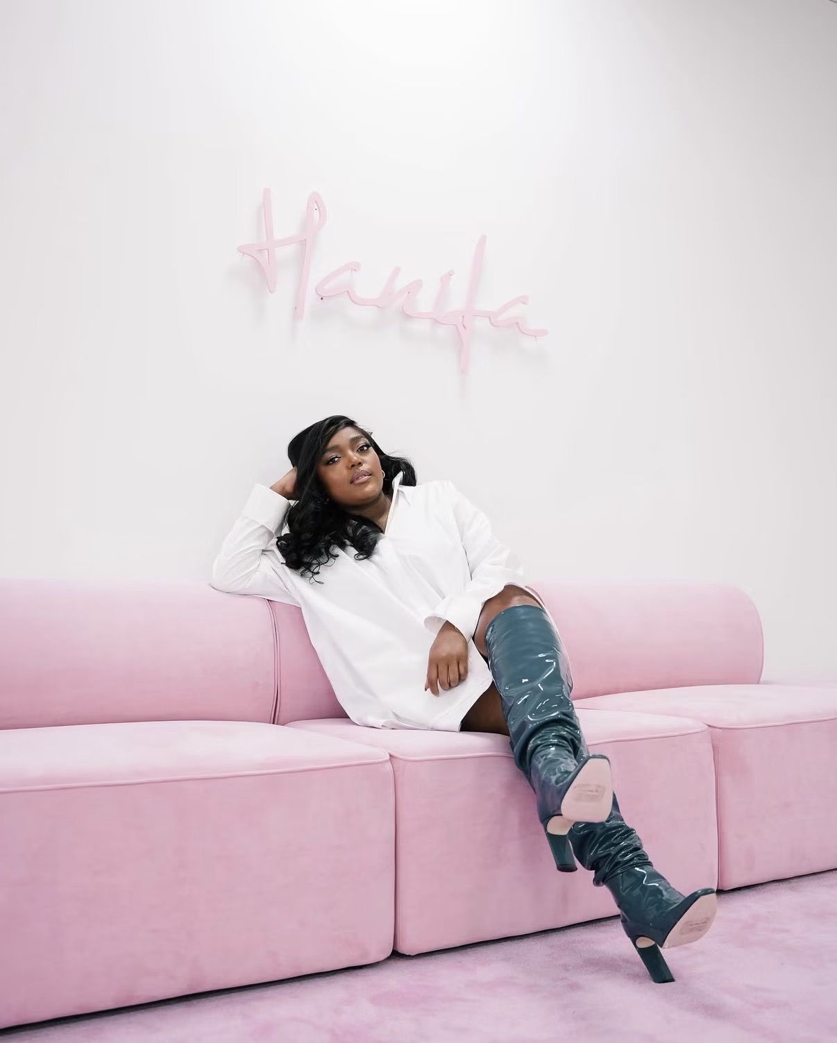 Fashion portrait at the Hanifa studio