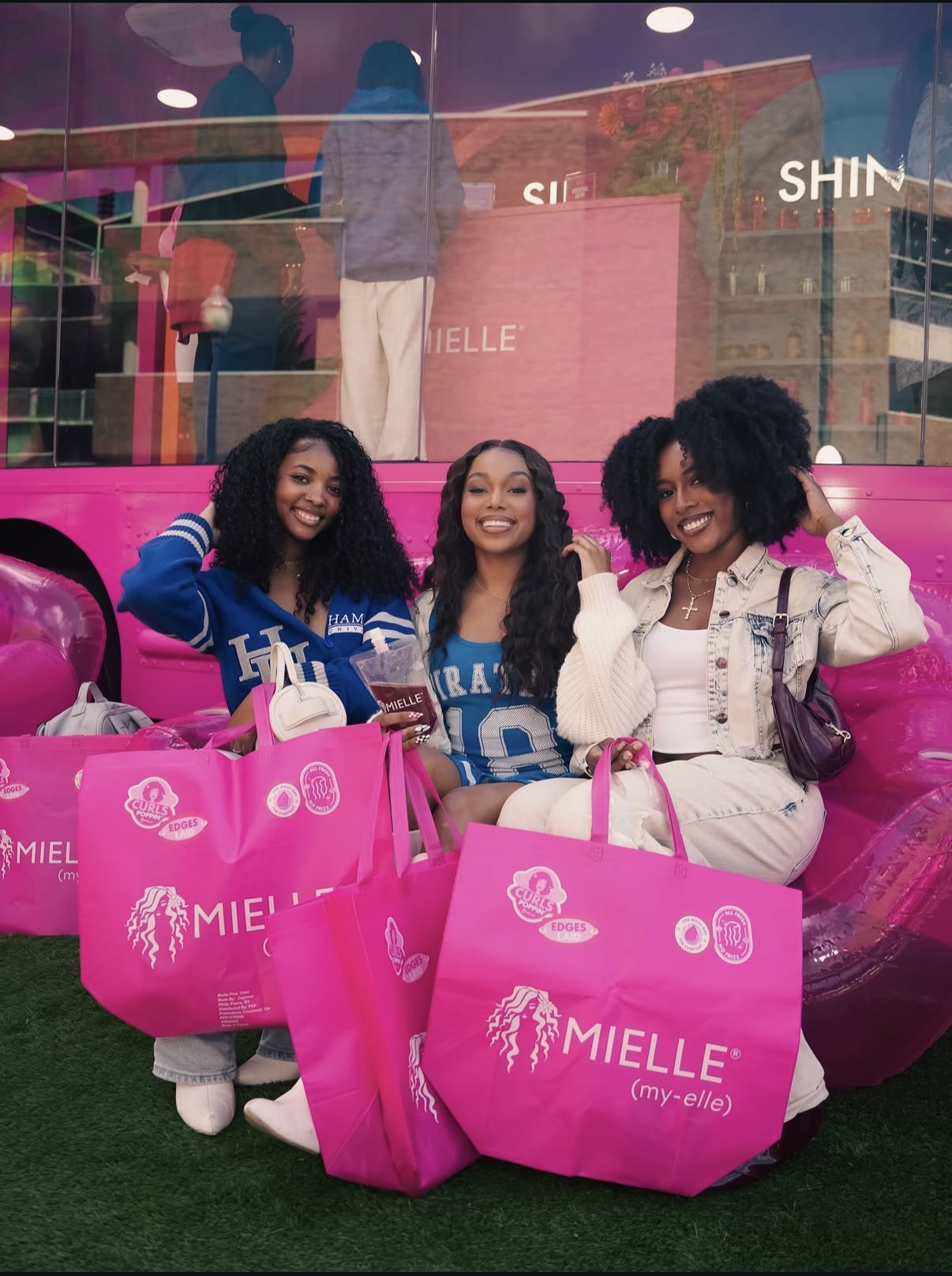 Guests at the Mielle brand activation